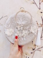 Women’s Embroidered Round Crossbody Bag - Image 2