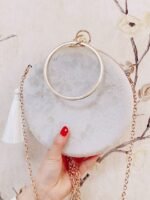 Women’s Embroidered Round Crossbody Bag - Image 4