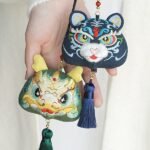 Traditional Sachet Bag with Three-Dimensional Embroidery