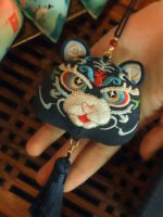 Traditional Sachet Bag with Three-Dimensional Embroidery - Image 2
