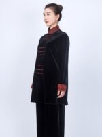 Luxurious Velvet Tai Chi Uniform for Unisex – Autumn/Winter - Image 3