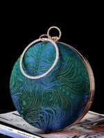 Vintage Chinese Style Small Round Evening Bag Women - Image 3