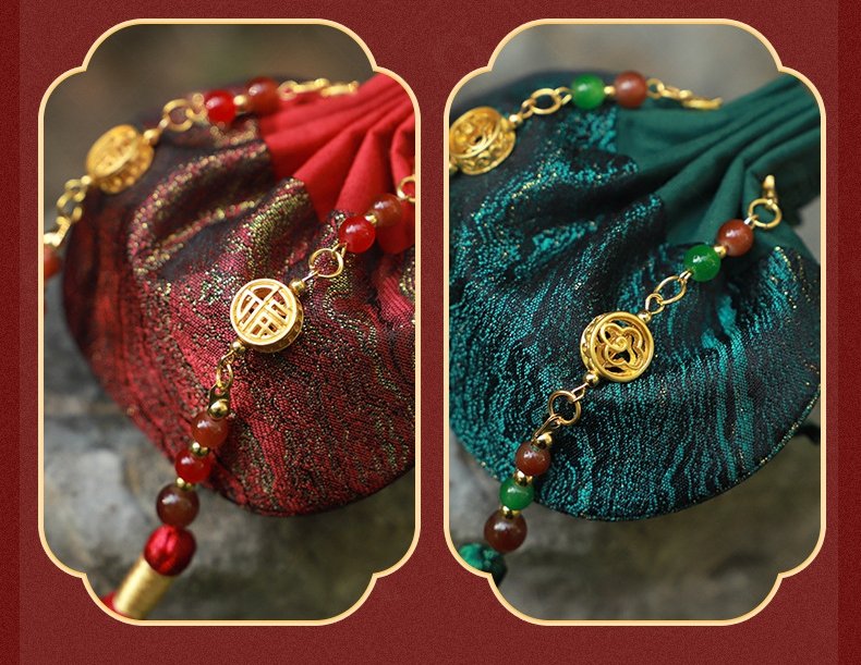 song brocade chinese sachet pouch