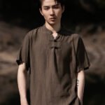 Stylish and Breathable Stand Collar Summer T-Shirt for Men