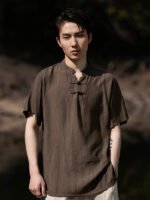 Stylish and Breathable Stand Collar Summer T-Shirt for Men