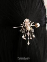 Fashion Hanfu Chinese Style Hair Clip Hair Barrette with Stick - Image 3