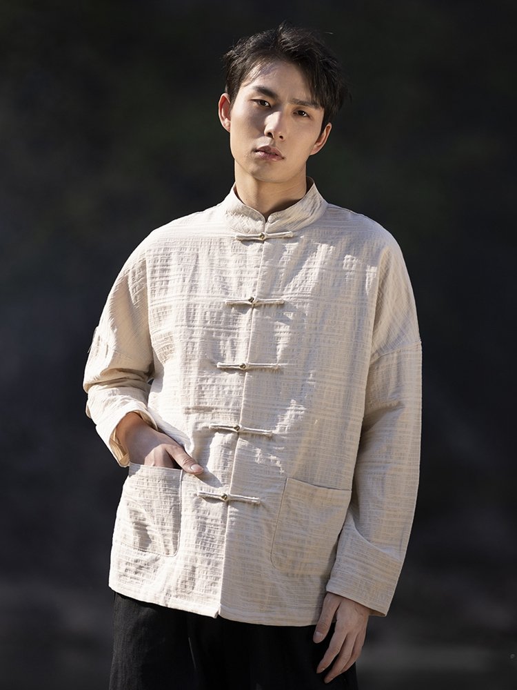 Chinese Stylish Linen Long Sleeve Shirt