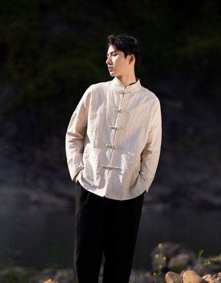 Chinese Stylish Linen Long Sleeve Shirt