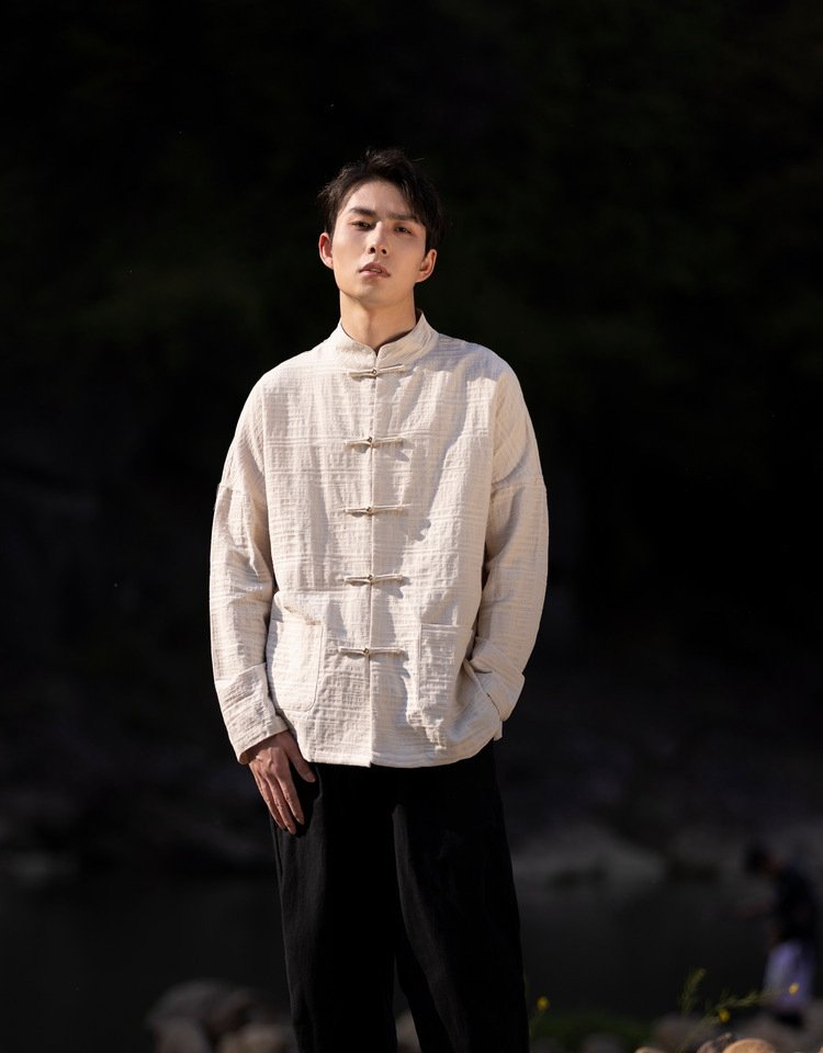 Chinese Stylish Linen Long Sleeve Shirt