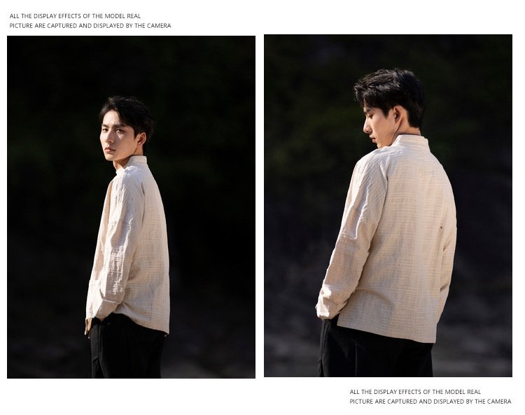 Chinese Stylish Linen Long Sleeve Shirt
