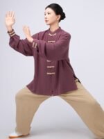 Relaxed Tai Chi Clothing – Cotton Linen Kung Fu Top for Women - Image 4
