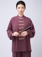 Relaxed Tai Chi Clothing – Cotton Linen Kung Fu Top for Women - Image 7