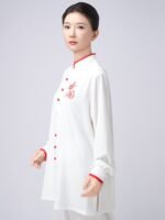 Refined Tai Chi Suit – Elastic Cotton Training Outfit for Women - Image 7