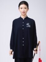 Refined Tai Chi Suit – Elastic Cotton Training Outfit for Women - Image 3