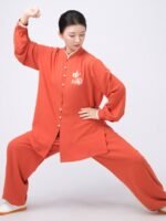 Refined Tai Chi Suit – Elastic Cotton Training Outfit for Women - Image 6
