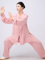 Refined Tai Chi Suit – Elastic Cotton Training Outfit for Women - Image 2