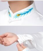 Elegant Tai Chi Uniform – Embroidered Acetate Kung Fu Performance Suit - Image 5