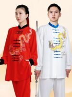 Embroidered Tai Chi Uniform – Dragon Kung Fu Training Suit
