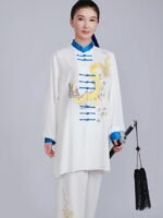 Embroidered Tai Chi Uniform – Dragon Kung Fu Training Suit - Image 2