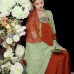 Tang Dynasty Chinese Traditional Dress Embroidered Hanfu Dress