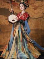 Fashion Hanfu Chinese Traditional Dress Tang Dynasty Clothing Female