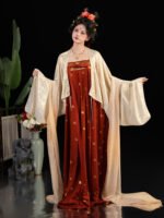 Tang Dynasty Qixiong Ruqun Traditional Hanfu Set for Women - Image 5