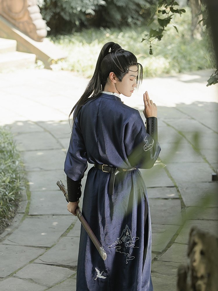 Tang Dynasty Men Clothing Hanfu Robe