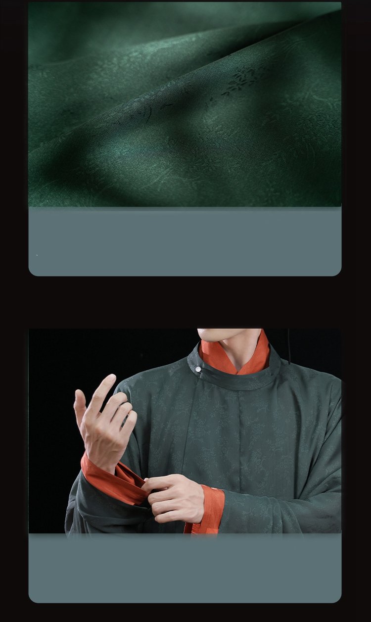 Men's Hanfu Robe Green