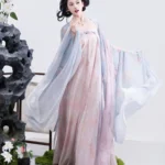 Tang Dynasty Costume Dunhuang Style Qixiong Ruqun Hanfu Set