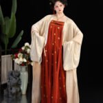 Tang Dynasty Qixiong Ruqun Traditional Hanfu Set for Women