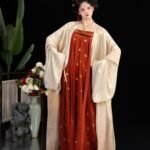 Tang Dynasty Qixiong Ruqun Traditional Hanfu Set for Women