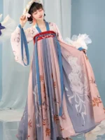 Tang Dynasty Women’s Clothing Hanfu Qixiong Ruqun Dress - Image 2