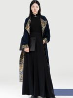 Tang-Style Brocade Coat with Matching Pants & Knit Top - Image 5