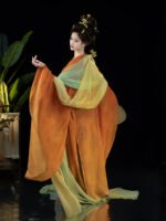 Gradient Tang Style Hanfu Dress Chinese Traditional Costume - Image 4