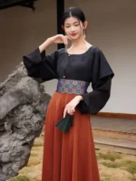 Tang-Style Hanfu Dress Modern Hanfu Outfit - Image 2