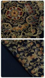 Tang-Style Brocade Coat with Matching Pants & Knit Top - Image 7