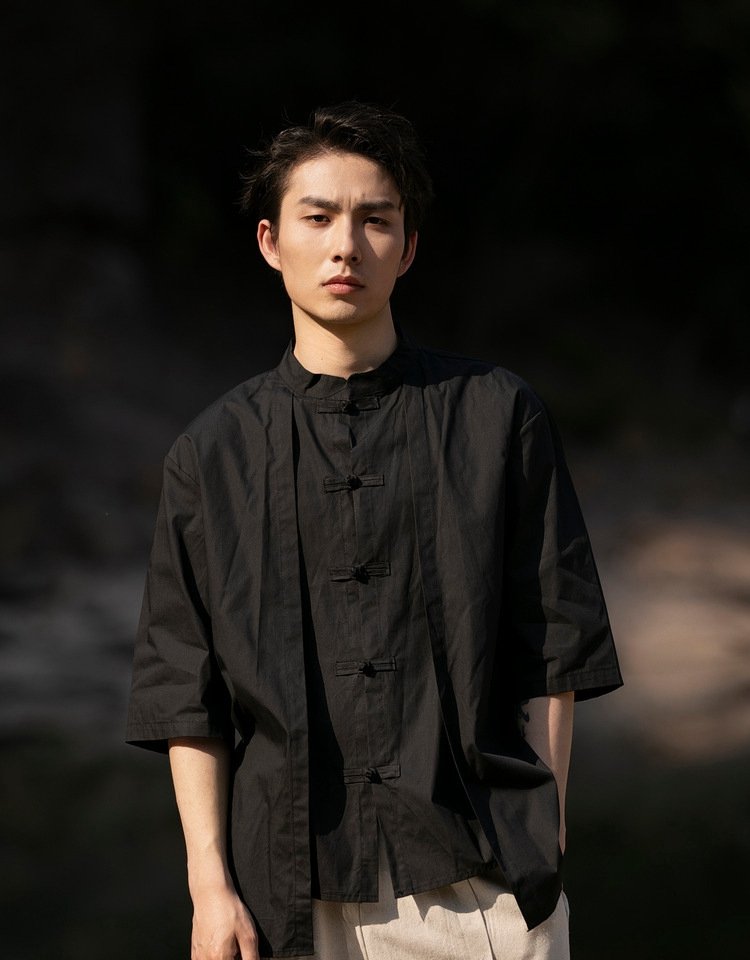 Authentic Tang-Style Men's Shirt