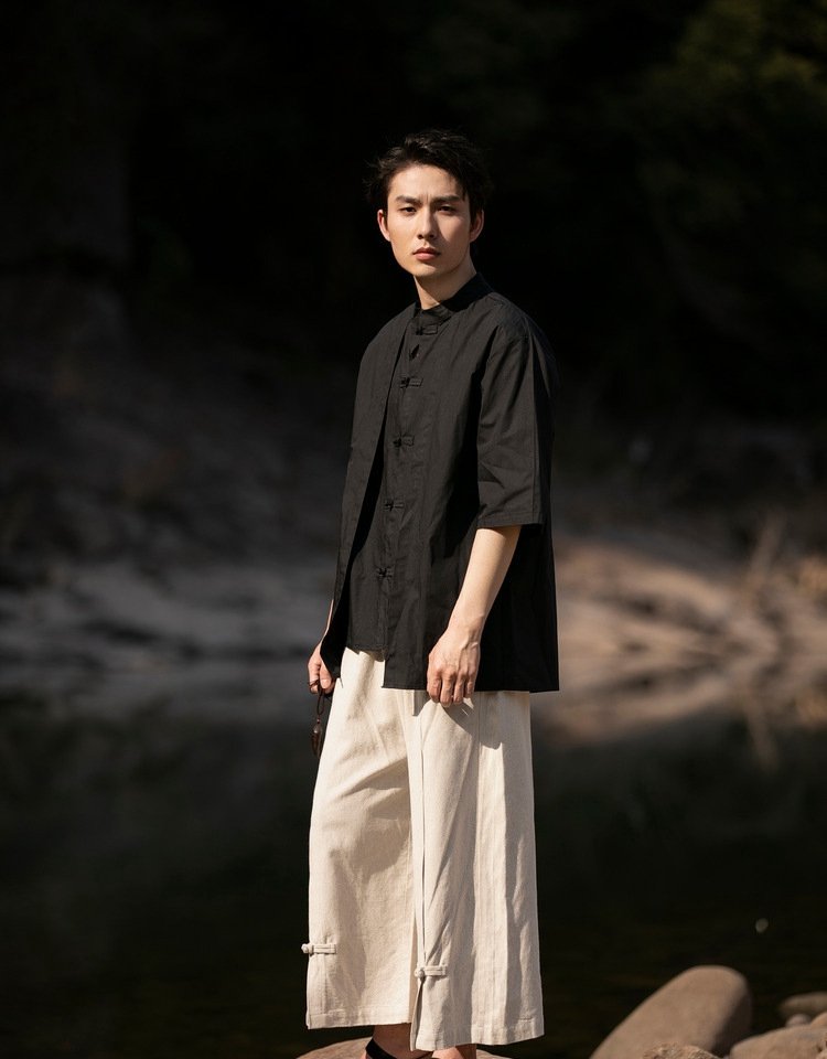 Authentic Tang-Style Men's Shirt