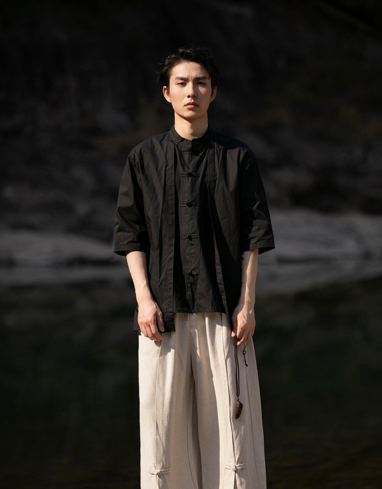 Authentic Tang-Style Men's Shirt