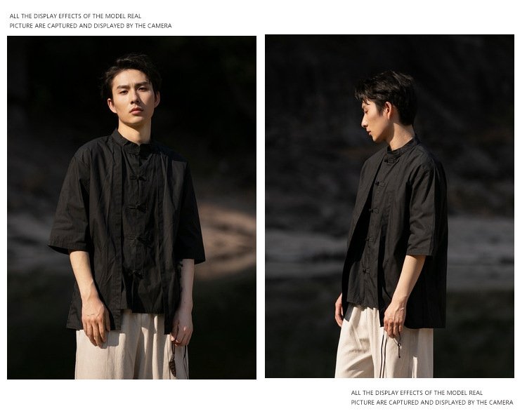 Authentic Tang-Style Men's Shirt