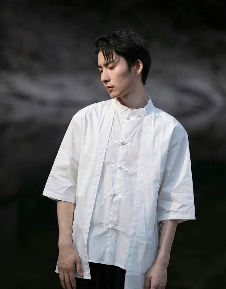 Authentic Tang-Style Men's Shirt
