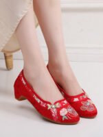 Women’s Traditional Chinese Embroidered Flats Hanfu-Style Shoes