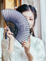 Traditional Chinese Fan Small Bamboo Folding Fan - Image 2