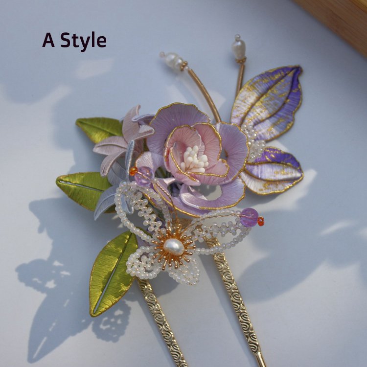 Traditional Chinese Hair Pin Flower Hairpin