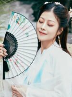 Traditional Hand Fan Hanfu Folding Fan for Men and Women - Image 2
