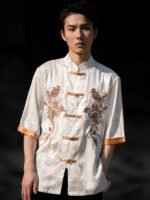 Exquisite Men’s Traditional Tang Suit Embroidered Chinese style Shirt - Image 2