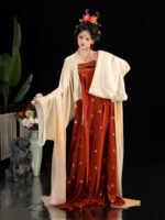 Tang Dynasty Qixiong Ruqun Traditional Hanfu Set for Women - Image 6