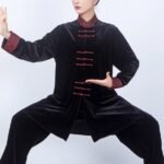 Luxurious Velvet Tai Chi Uniform for Unisex – Autumn/Winter