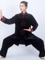 Luxurious Velvet Tai Chi Uniform for Unisex – Autumn/Winter