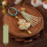 Chinese Brocade Fragrance Pouch – Elegant Hanging Charm with Tassel - Image 11